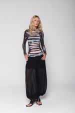 Blusa Drapeada de Tie Dye
