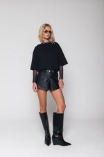 Mini Short de Couro