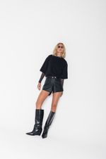 Mini Short de Couro