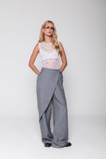Calça Saia Cinza