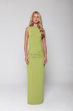 Vestido Longo Argola Verde