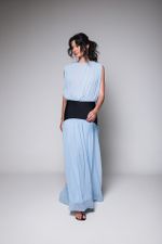 Vestido Com Pala Azul 