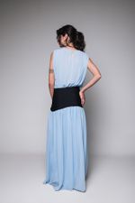 Vestido Com Pala Azul 