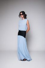 Vestido Com Pala Azul 