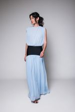 Vestido Com Pala Azul 