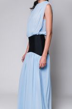 Vestido Com Pala Azul 