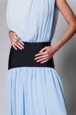 Vestido Com Pala Azul 
