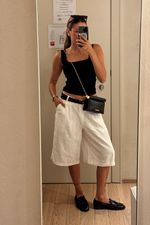 Bermuda de Alfaiataria Off White