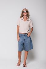 Bermuda Jeans Azul 