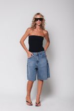 Bermuda Jeans Azul 