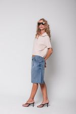 Bermuda Jeans Azul 