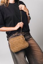 Clutch Dourada Palha 