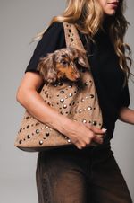 Bolsa Habo Camurça Tachas 