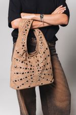 Bolsa Habo Camurça Tachas 