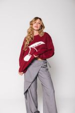 Calça Saia Cinza
