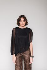 Blusa Manga Única Preta