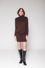 Vestido Curto Tricot Costas Abertas 