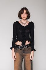 Blusa Tricot Babado
