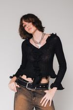 Blusa Tricot Babado