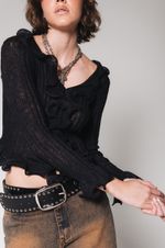 Blusa Tricot Babado