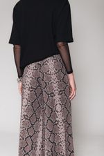 Calça Pantalona de Tule Cobra