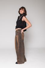 Blusa Frente Única Gola Alta Preta