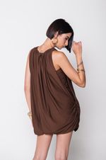 Vestido Balonê Marrom