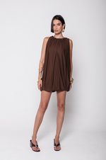 Vestido Balonê Marrom