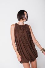 Vestido Balonê Marrom
