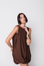 Vestido Balonê Marrom