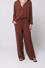 Calça Popeline Marrom
