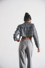 Blazer Cropped Xadrez