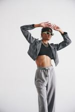 Blazer Cropped Xadrez