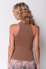 Blusa de Tricot Nó Bege