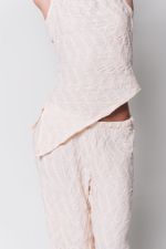 Conjunto de Tule Texturizado Creme