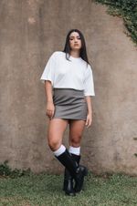 Mini Saia Monique Cinza