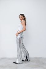 Calça Metalizada Prata