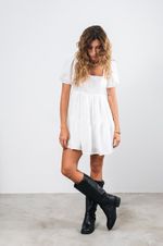 Vestido Curto Gypso Branco