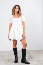 Vestido Curto Gypso Branco