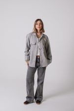 Camisa Cinza Oversized