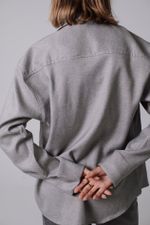 Camisa Cinza Oversized