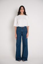 Calça Jeans Cintura Média Azul Escura