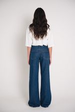 Calça Jeans Cintura Média Azul Escura