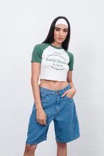 T-shirt Santa Mônica Bicolor