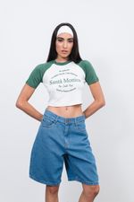 T-shirt Santa Mônica Bicolor