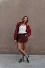 Short Saia Elle Marrom