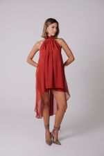 Blusa Longa Terracota
