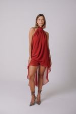 Blusa Longa Terracota