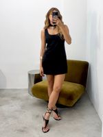 Vestido Curto Jacquard Floral 