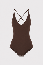 Body Decotado Marrom
